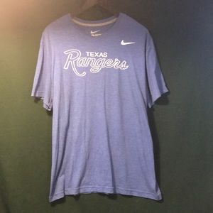 Nike Texas Ranger Blue Regular Fit T-shirt